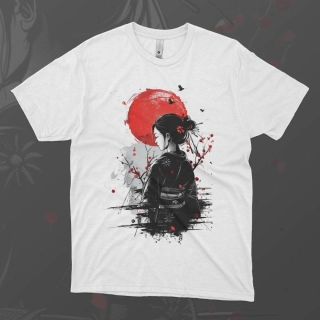 Pánské tričko - Japonská samurajka