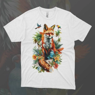 Dámské tričko - Liška v Karibiku