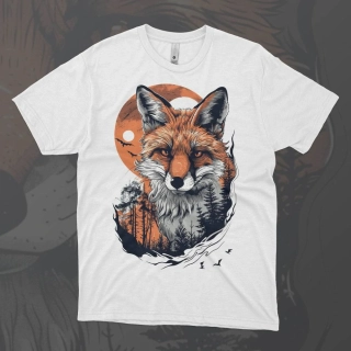 Pánské tričko - Liška v temné noci
