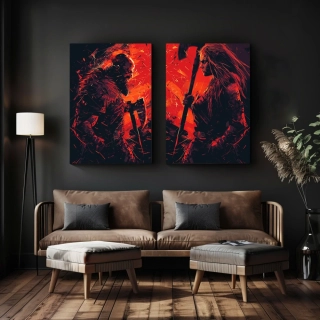 Set párových obrazů: Berserk a Berserkerka (2 ks)