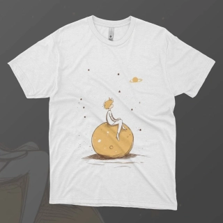 Pánské tričko - Mapa světů - Malý princ - Le petit prince