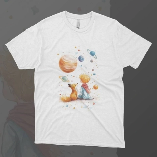Pánské tričko - Mezi planetami - Malý princ - Le petit prince