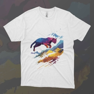Pánské tričko - Divoká puma - Svobodná příroda