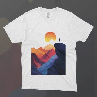 Pánské tričko - Divoký západ slunce - Svobodná příroda