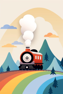 Plakát - Jízda s vláčkem do dobrodružství