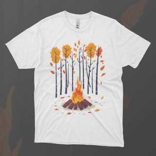 Dámské tričko - Oheň v tichu - Svobodná příroda