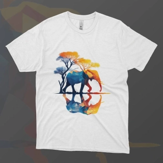 Pánské tričko - Putující slon - Svobodná příroda