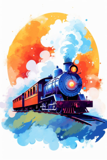 Obraz - Vláček do veselého dobrodružství