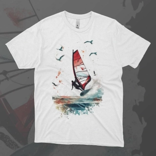Pánské tričko - Windsurf v bouři - Svobodná příroda