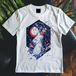 Dámské tričko - Geisha za hedvábným závojem