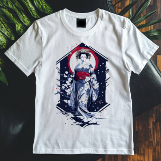 Pánské tričko - Geisha zrozená z mlhy