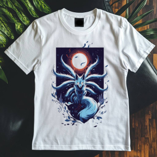 Dámské tričko - Kitsune devíti ocasy k nebi