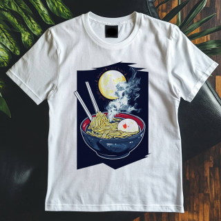 Pánské tričko - Ramen pod zimním měsícem