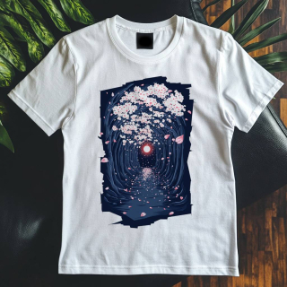 Pánské tričko - Sakura alej bez konce