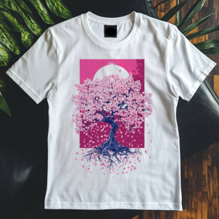 Pánské tričko - Sakura korunující kopec