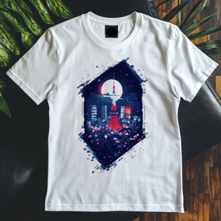 Pánské tričko - Tokyo zářící neonem