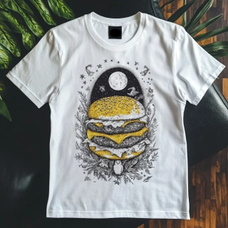 Dámské tričko - Burger noční sen