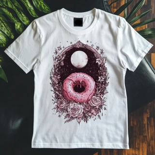 Dámské tričko - Donut růžové ráno