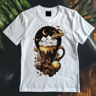 Dámské tričko - Horká čokoláda první sníh