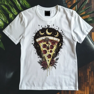 Dámské tričko - Pizza teplo večer