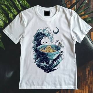 Pánské tričko - Ramen teplo přístav