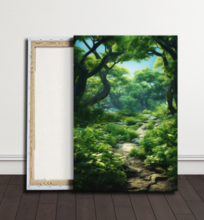 Obraz - Modrá cesta lesa