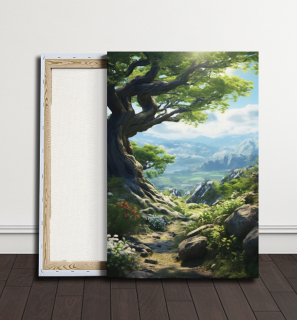 Obraz - Modrá pohádka v lese