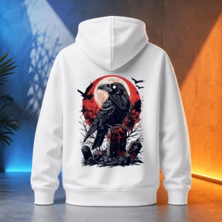 Unisex mikina - Cemetery Raven