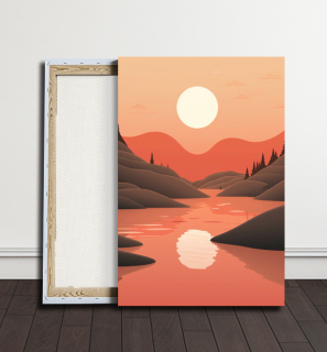 Obraz - Zář hor a západu