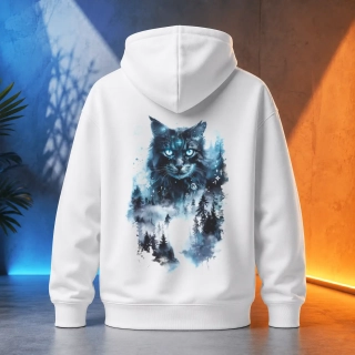 Unisex mikina - Mysterious Cat