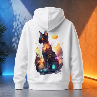 Unisex mikina - Galaxy Cat