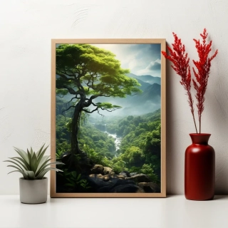 Plakát - Zelený strážce nad řekou