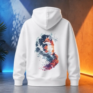 Unisex mikina - Liška ve vlnách