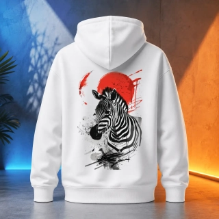 Unisex mikina - Zebra v Japonsku