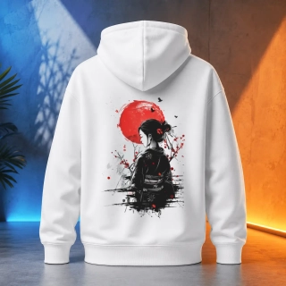 Unisex mikina - Japonská samurajka