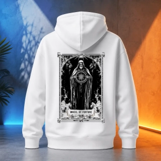 Unisex mikina - Wheel of Fortune - Kolo štěstí - Tarot - Velká arkána