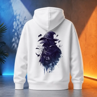 Unisex mikina - Prokletý Léčitel – Plague Doctor - Morový Doktor
