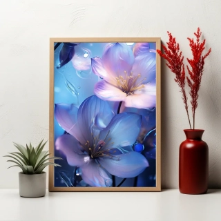 Plakát - Elegance v Modrém tónu