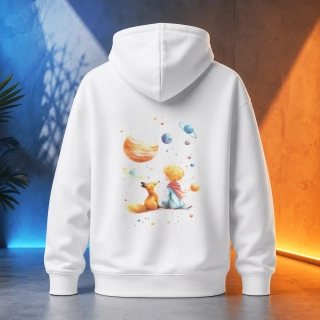 Unisex mikina - Mezi planetami - Malý princ - Le petit prince