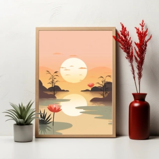 Plakát - Růžová symfonie