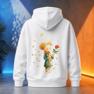 Unisex mikina - Růžový sen - Malý princ - Le petit prince
