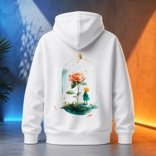 Unisex mikina - Strážce růže - Malý princ - Le petit prince