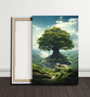 Obraz - Zelená oáza pod větvemi