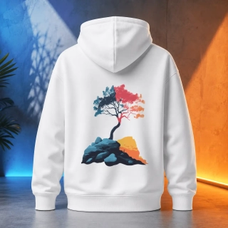 Unisex mikina - Osamělý strom - Svobodná příroda