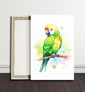 Obraz - Zelený kamarád na větvi