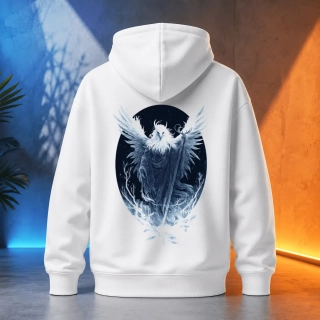 Unisex mikina - Tengu rozpíná křídla hněvu
