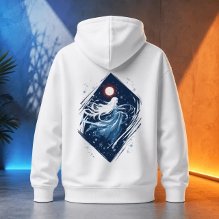 Unisex mikina - Yokionna vznášející se v mrazu