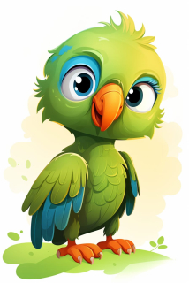 Obraz - Exotický zelený krásavec