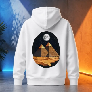 Unisex mikina - Tři pyramidy tyčí se k nebi