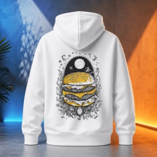 Unisex mikina - Burger noční sen